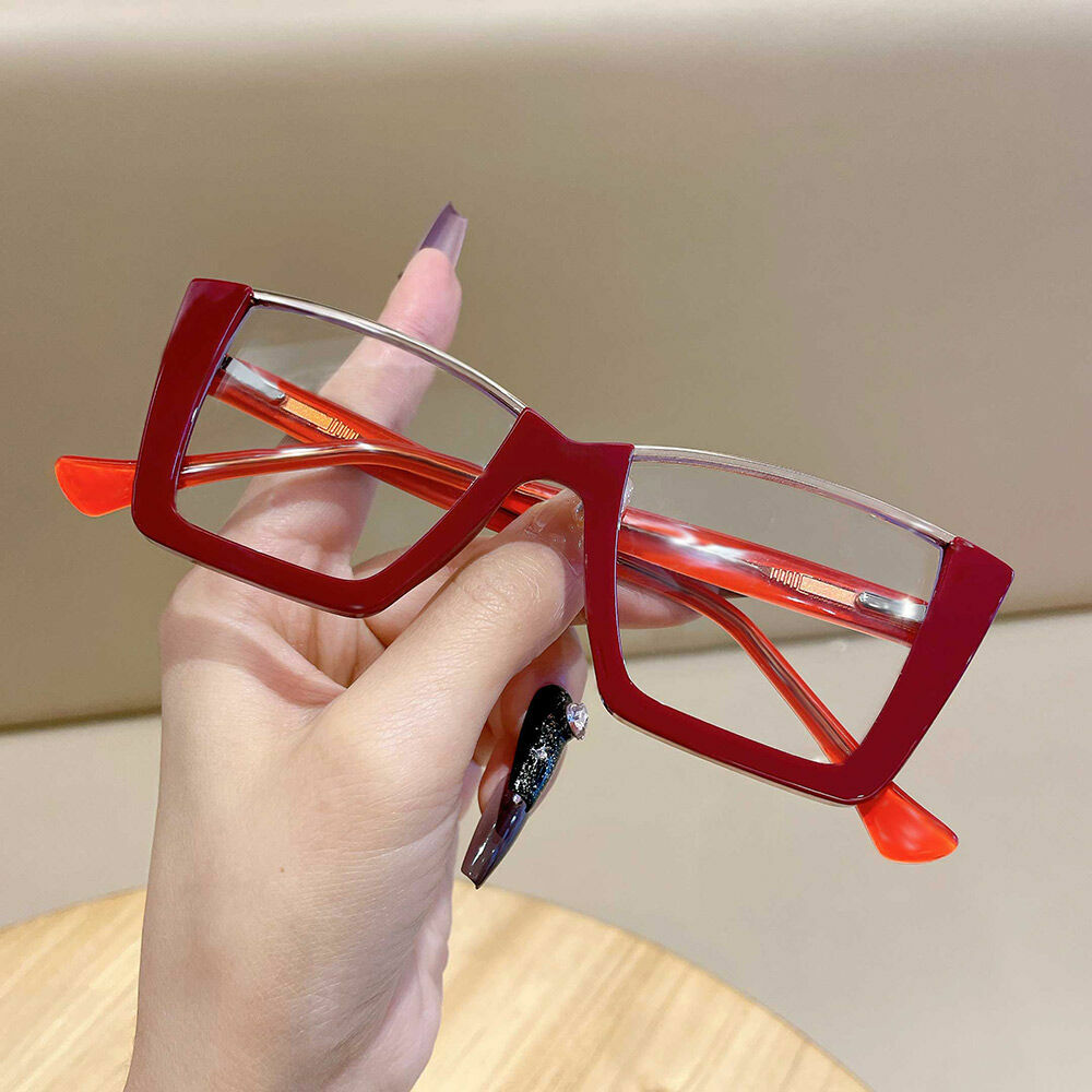 Johnson Cat Eye Red Glasses