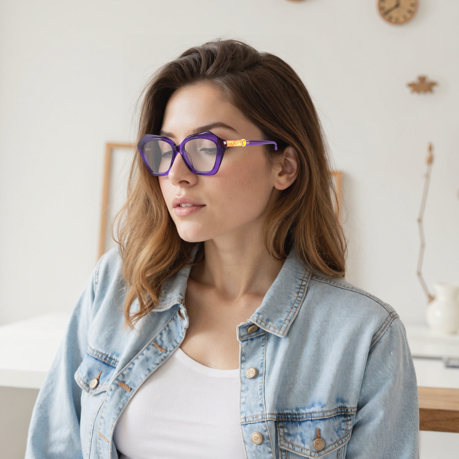 Occhiali da Vista Elizabeth Cat Eye Light Viola