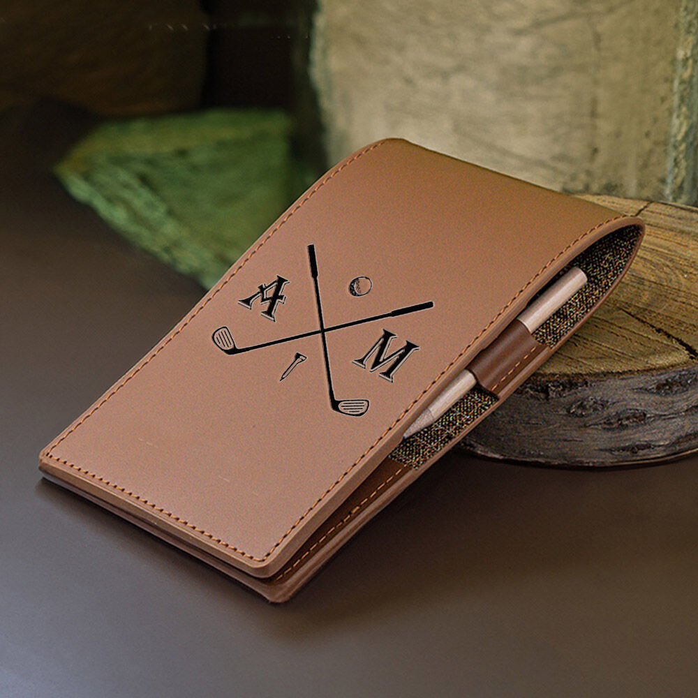 Personalized Golf Scorecard Holder & Yardage Book Cover for Husband