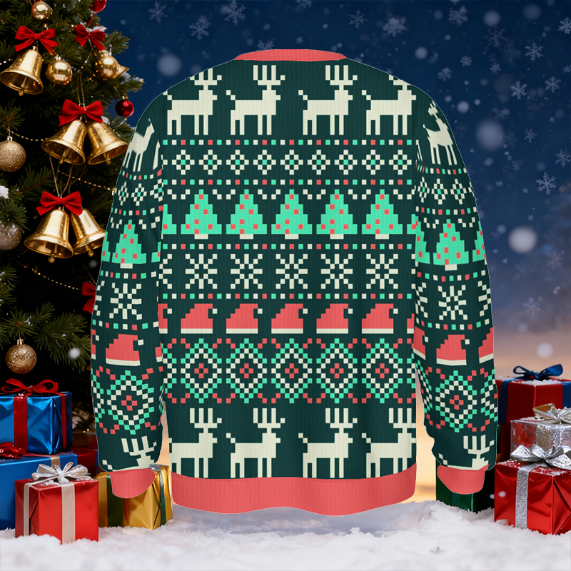 Personalized Ugly Sweater Unisex Custom Pet Head Photo Christmas Style Design Perfect Gift for Pet Lovers