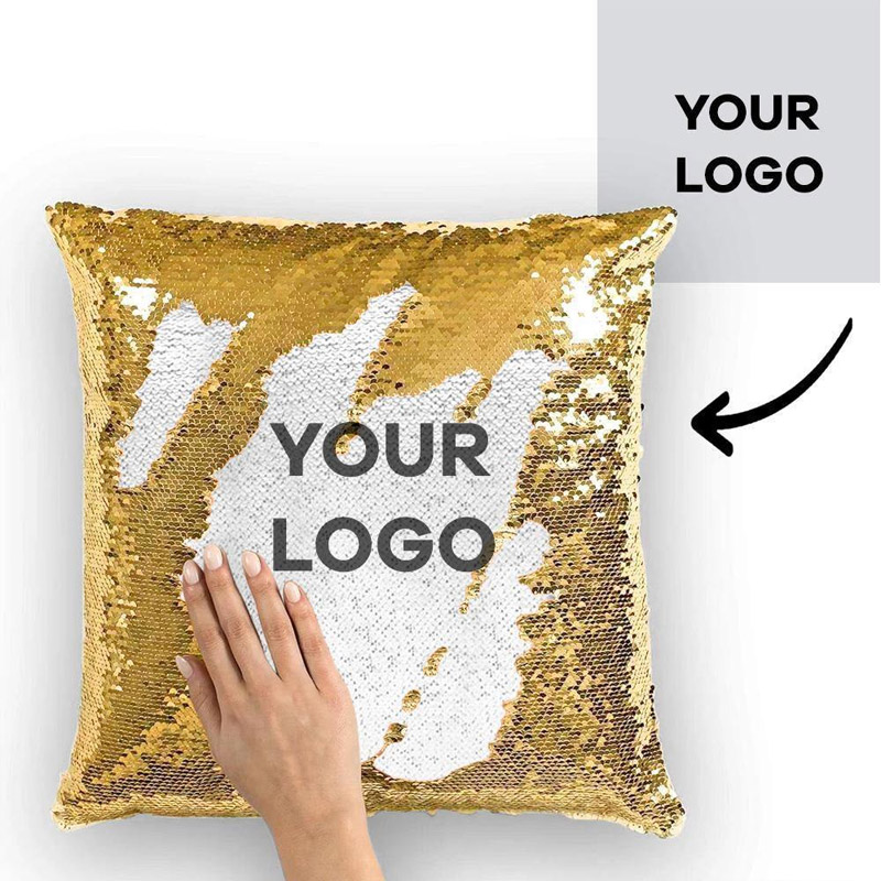 Magic Sequins Custom Photo Pillow