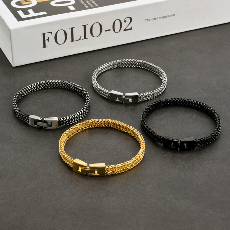 Personalized Men's Bracelet With Custom Text Warm Father's Day Gift For Dad