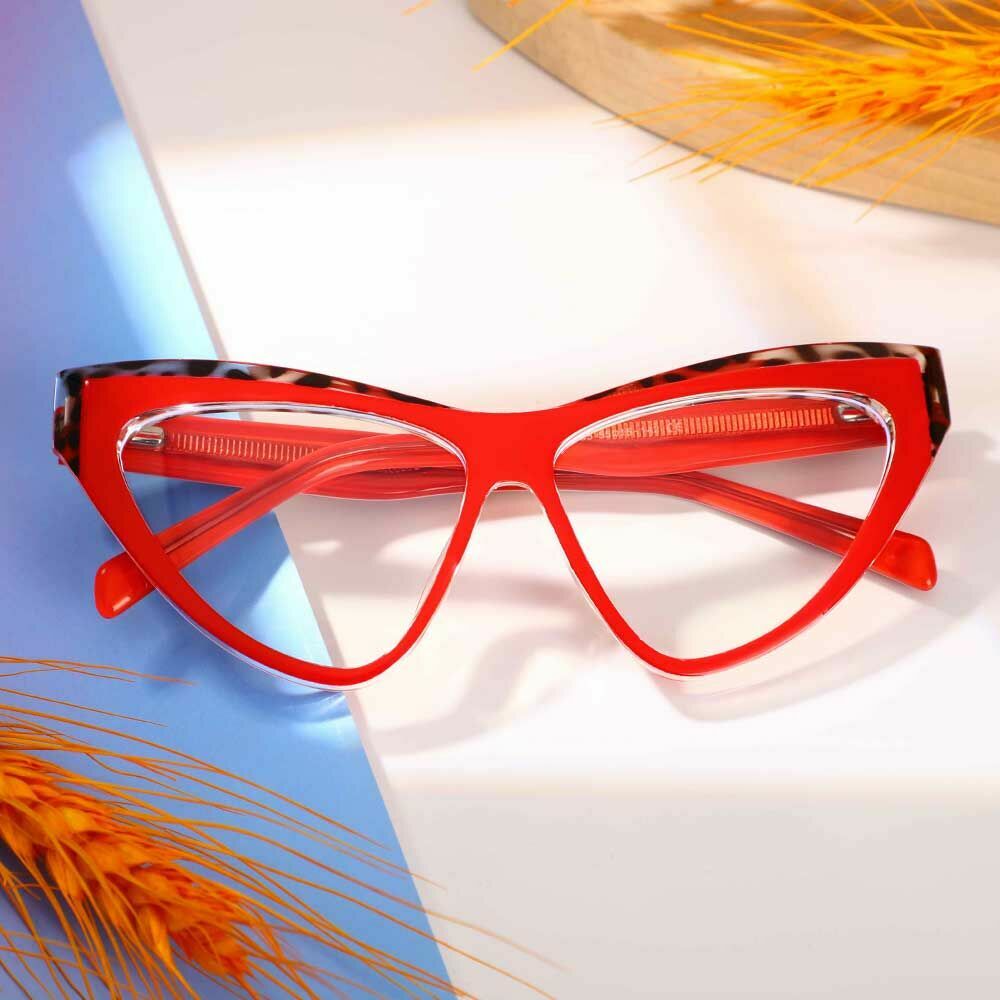 Henry Cat Eye Red Glasses