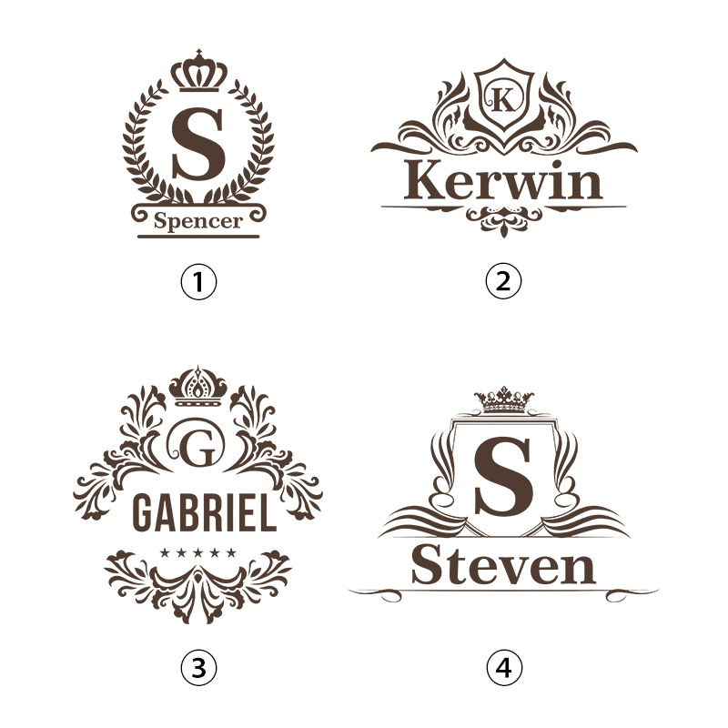 Personalized Bottle Opener Set Custom Initial and Name Retro Imperial Logo Design Gift for Drink Lovers