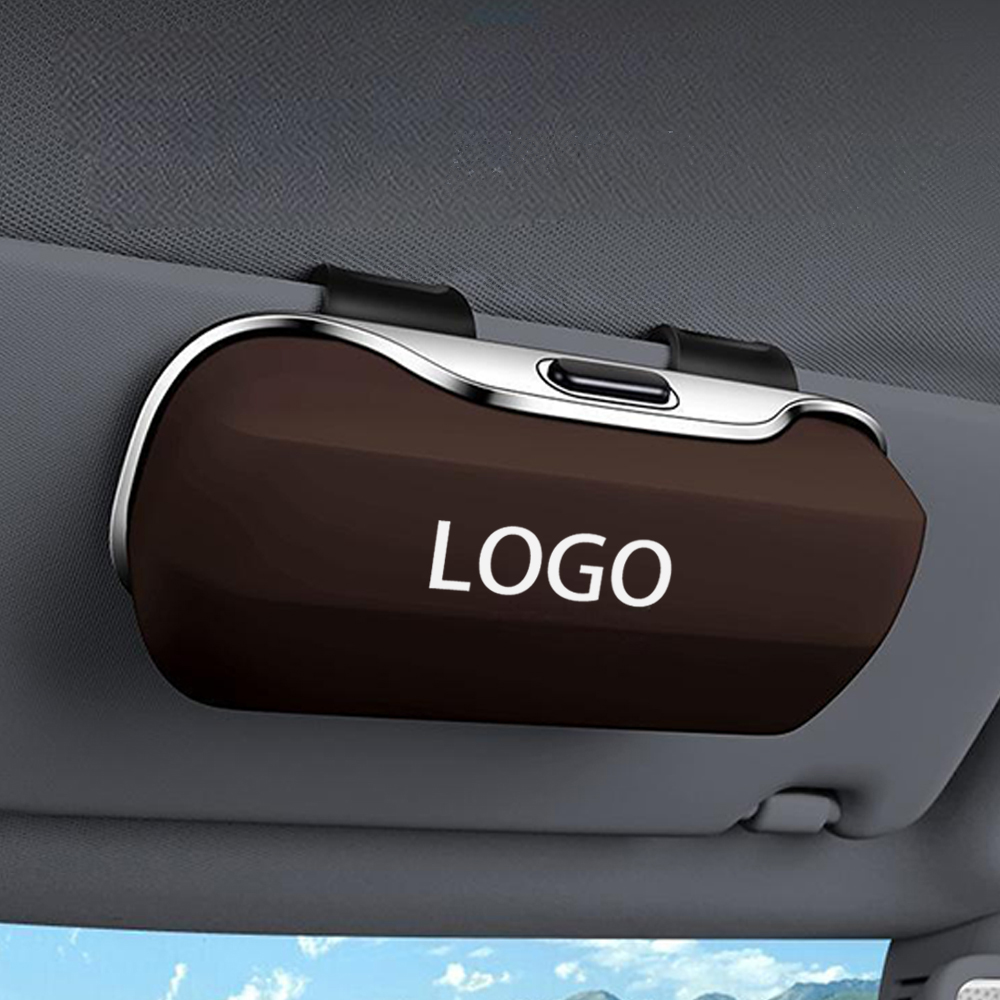 Personalized Car Sunglasses Case Multifunctional Glasses Case Sun Visor Clip Storage Box for Men