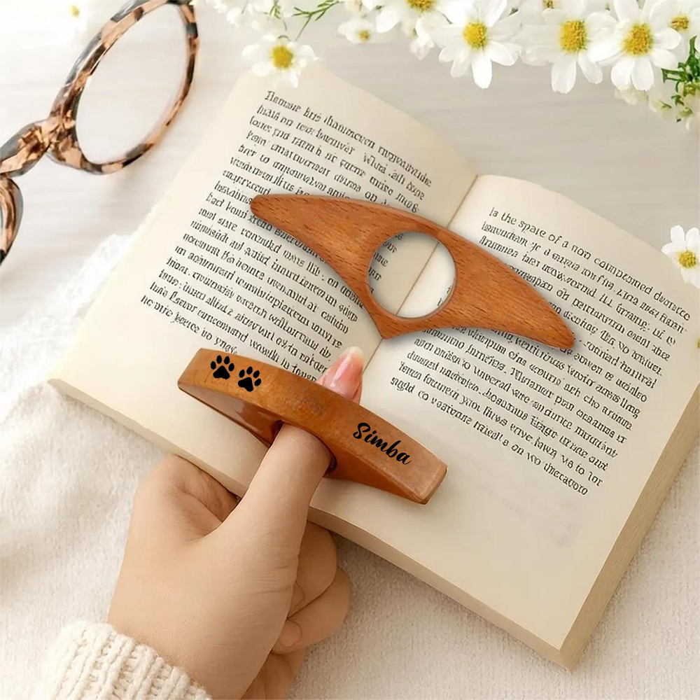 Marque-page personnalisé avec le nom de l'animal accessoire de lecture cadeau pour les propriétaires d'animaux