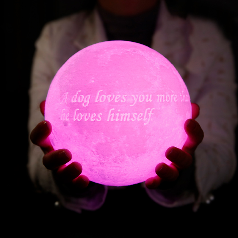 Télécommande 16 Coulours-Lampe Lune Photo, Lampe Photo 3D Personnalisée(10cm-20cm)