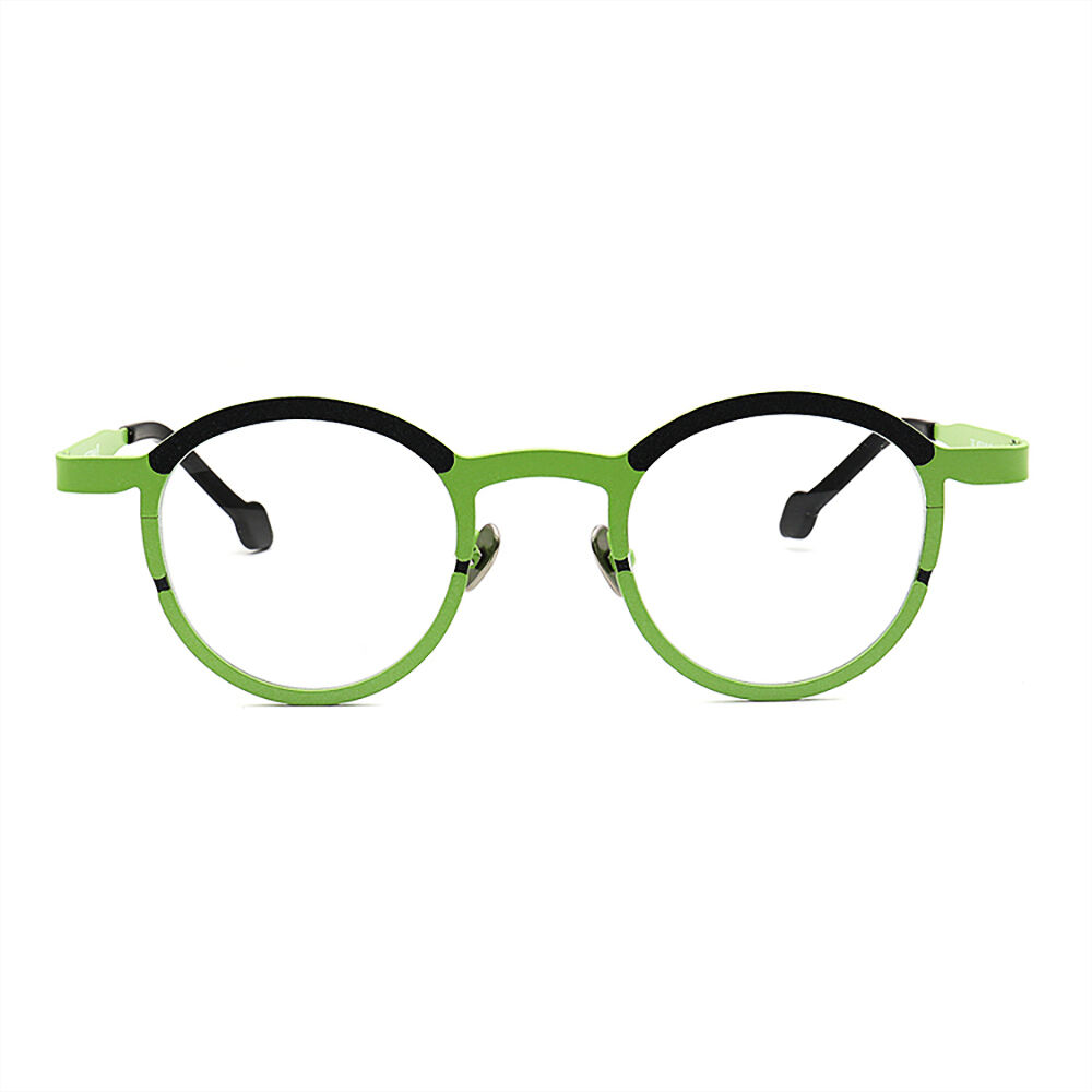 Capsule Runde Grüne Brille