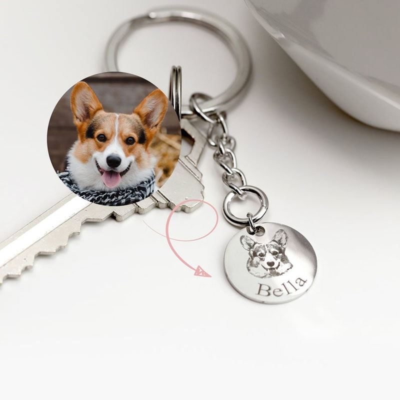 "Pet Baby" Custom Photo Keychain