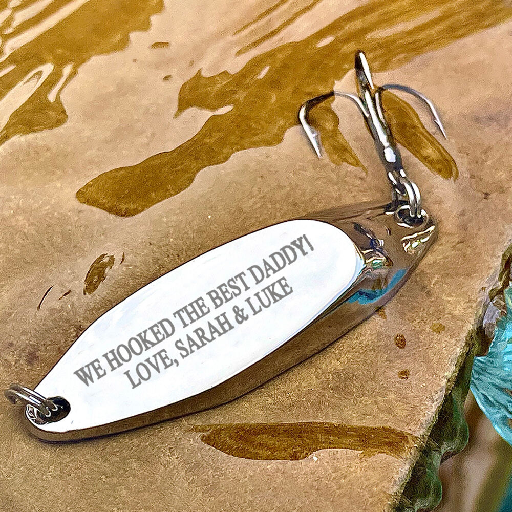 Personalized Fishing Lure Customized Metal Fishing Hooks a Father’s Day Gift for Dad from Children
