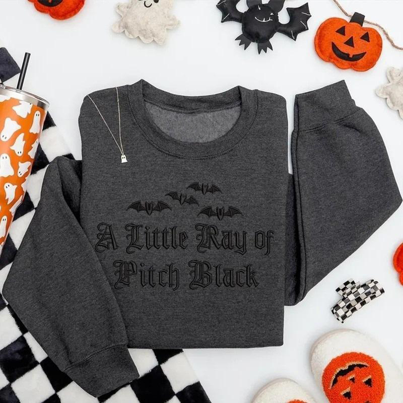Personalisiertes Sweatshirt mit Stickerei Kreatives Geschenk für Halloween