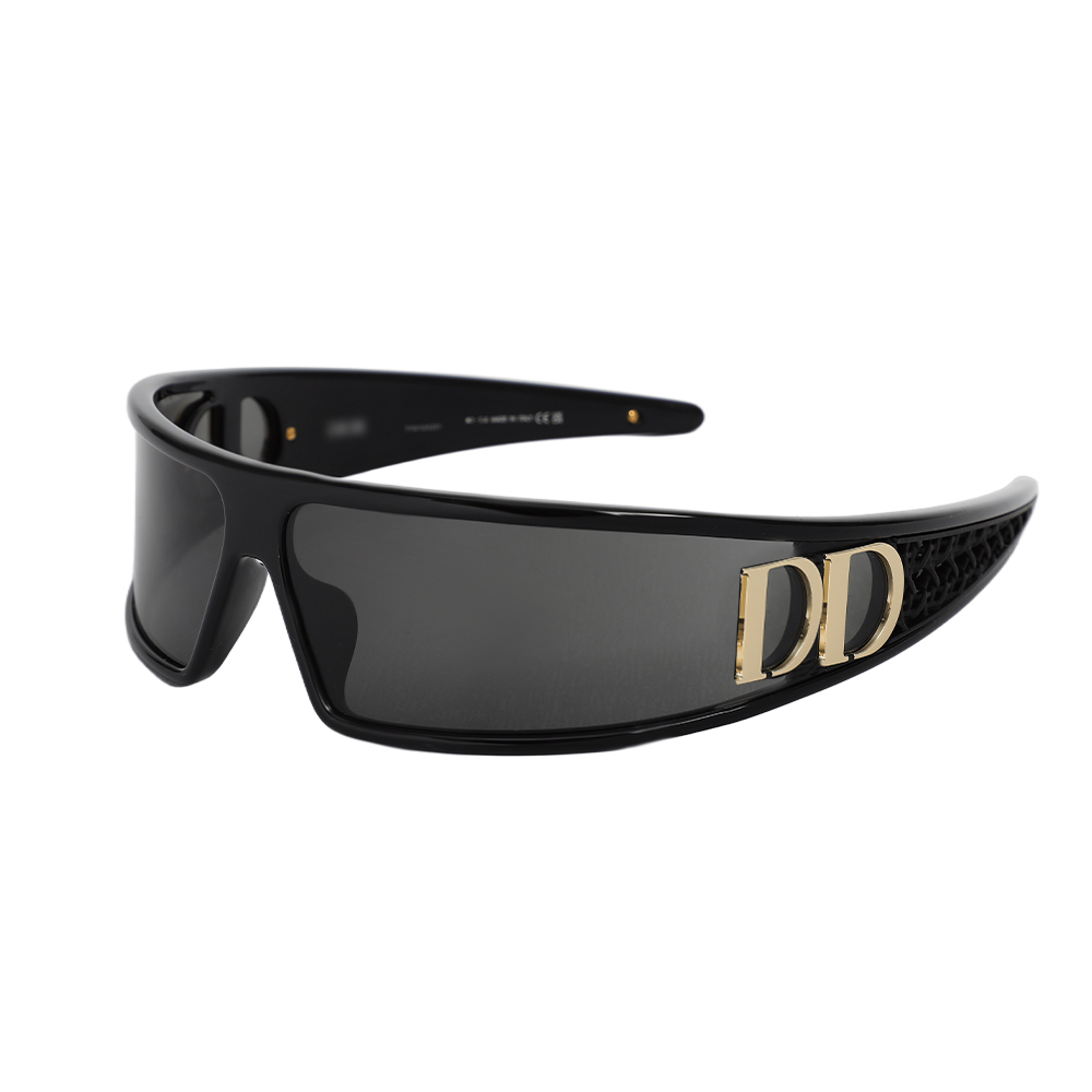 Eveline Rechteckige Schwarze Sonnenbrolle