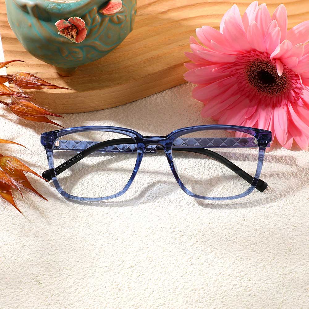 Hoyle Quadratische Blaue Brille