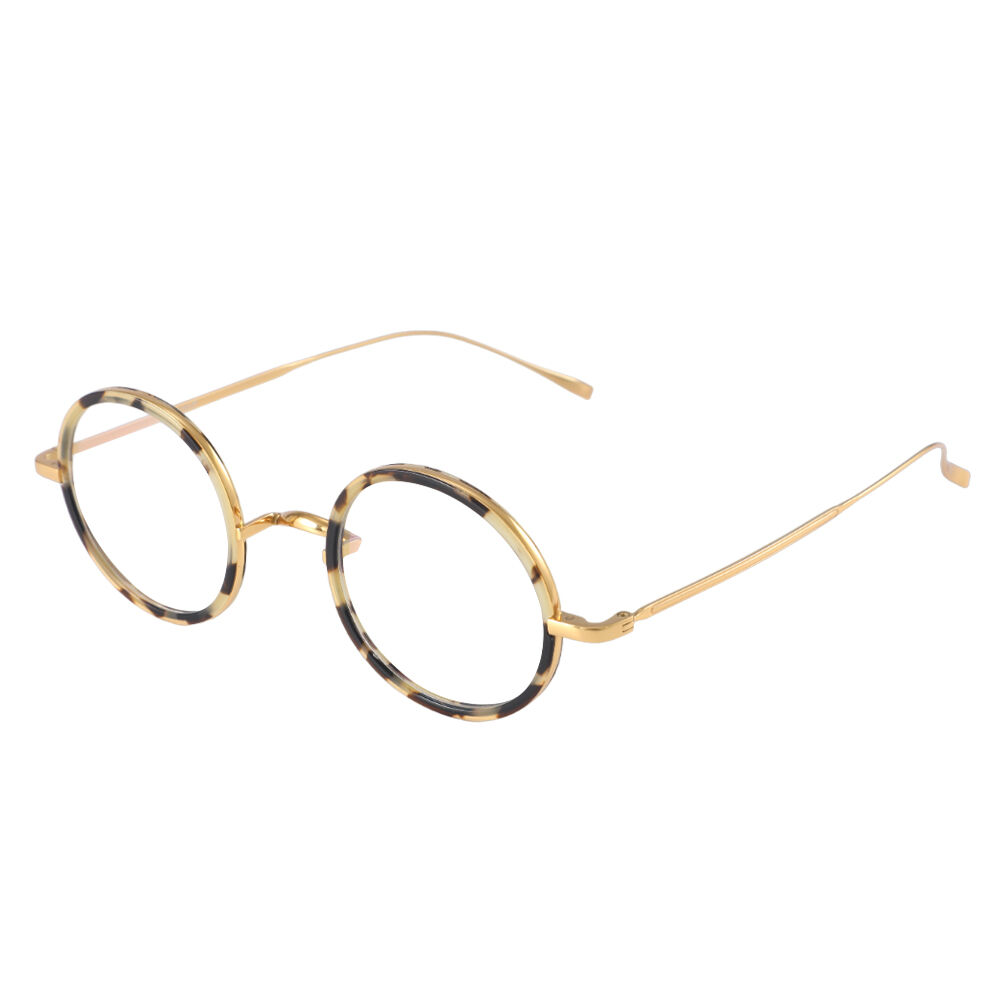 Gail Round Yellow Glasses