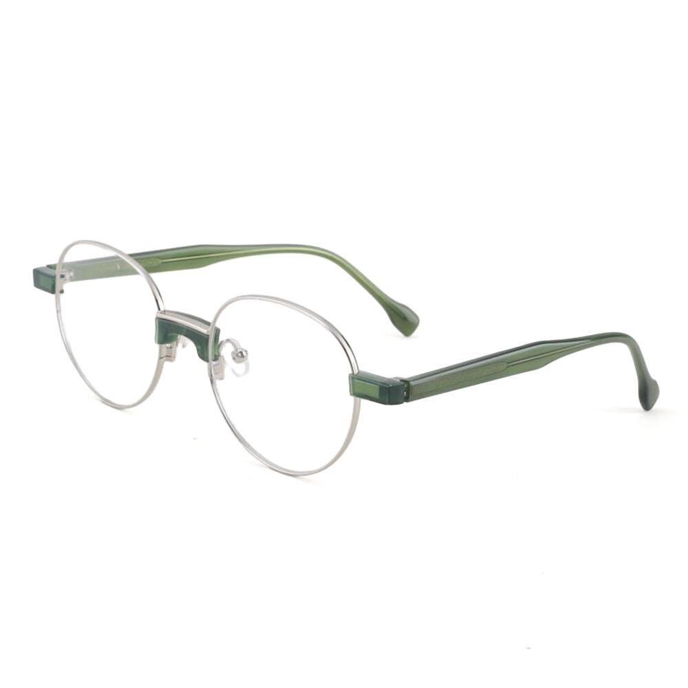 Herty Round Silver Glasses