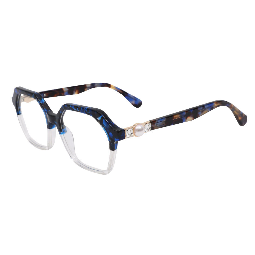 Tonee Geometric Clear Glasses