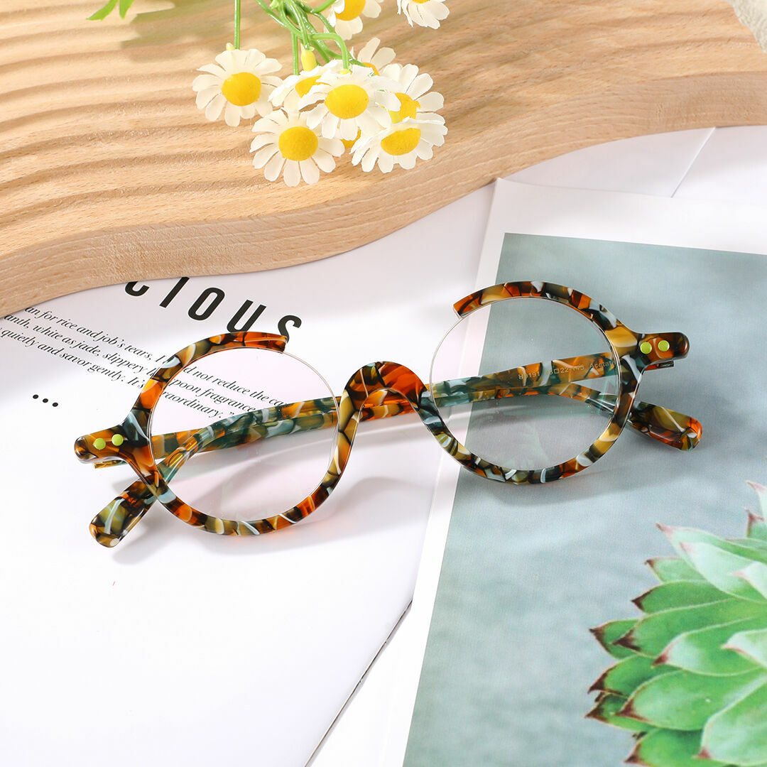 Occhiali da Vista Amelia Rotondo Giallo 