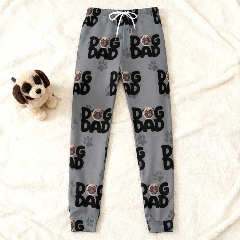Pantaloni della tuta unisex personalizzati con foto personalizzata e disegno Regalo perfetto per gli amanti degli animali domestici
