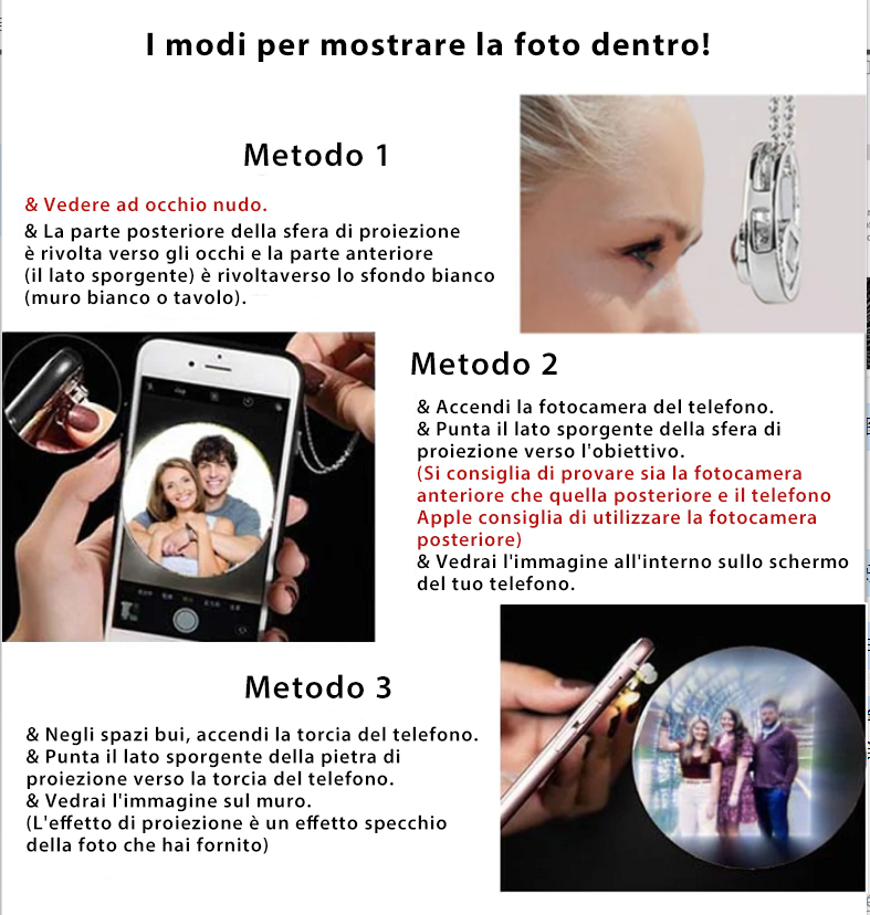 Ornamenti personalizzati con proiezione di immagini di alberi di Natale Regali per decorazioni natalizie